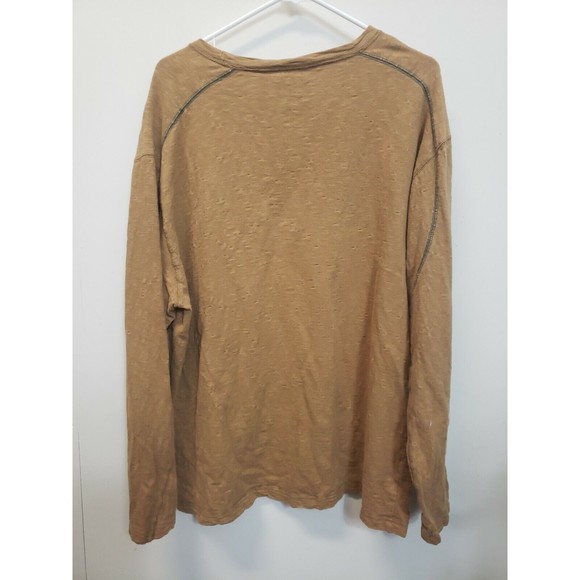 Men's Ruff Hewn Brown Long Sleeve Shirt Pullover sz XL COTTON - Picture 6 of 6